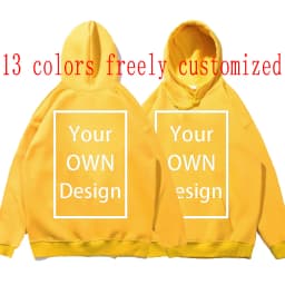 Your OWN Design Brand Logo/Picture Custom Men Women DIY Hoodies Sweatshirt Casual Hoody Clothing 14 Color Loose Fashion New 2023