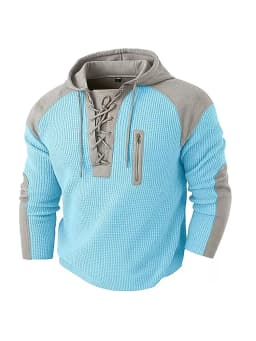 Autumn and Spring New Fashion Trend American Vintage Hooded Sports Sweatshirt Men's Casual Loose Plus Size High Quality Top