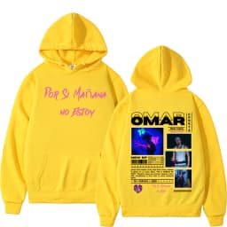 Omar Courtz Por Si Manana No Estoy 2026 Tour Hooded Men's Fashion Harajuku Retro Sweatshirt High Quality Fleece Oversized Hoodie