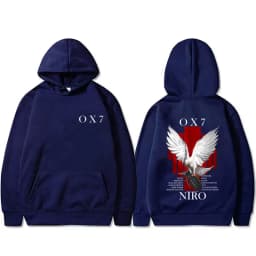 Rapper Niro OX7 Album Graphic hoodie Men Women Hip Hop Fashion Pop Music sweatshirt Male Casual Cotton Vintage pullover hoodies