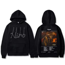 Rapper Niro OX7 Album Graphic hoodie Men Women Hip Hop Fashion Pop Music sweatshirt Male Casual Cotton Vintage pullover hoodies