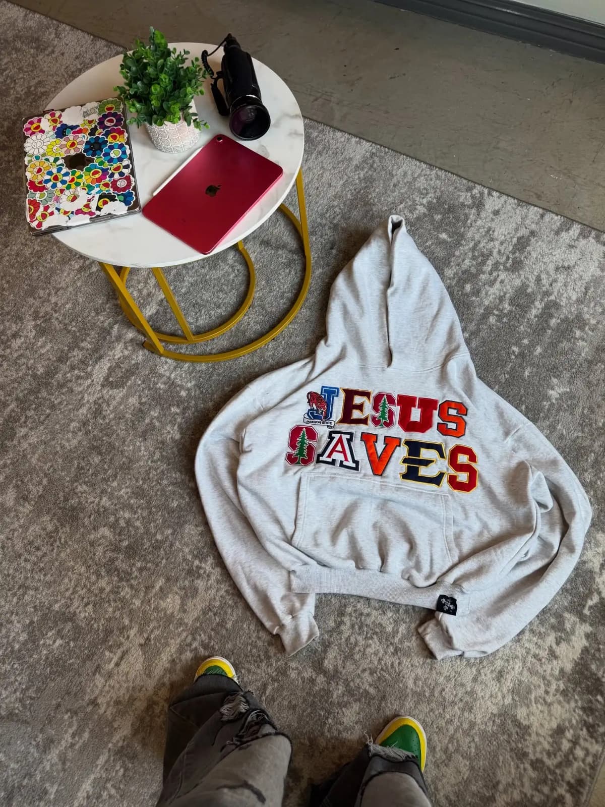Y2K Retro Letter Embroidery Hoodies for Men and Women Oversized Christmas Streetwear Hooded Pullover Long Sleeves Sweatshirt