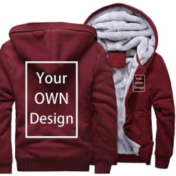 Your OWN Design Brand Logo/Picture Custom Men Women DIY Winter Thick Hoodies Sweatshirt Casual Hoody 24 Color Loose COAT