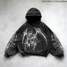 Dark Series Men's Hoodie Sweatshirt Casual Sports Wear Long Sleeve Drawstring Hooded Pullover