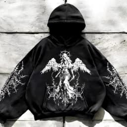 Dark Series Men's Hoodie Sweatshirt Casual Sports Wear Long Sleeve Drawstring Hooded Pullover