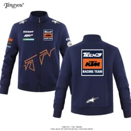 Customizable Men's KTM Team Off-Road Motorcycle Hoodie, Casual Sports Jacket for Motorcycle Riders & Enthusiasts