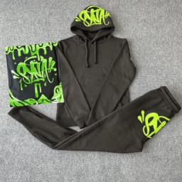 Outdoor Synaworld Fashion Street Casual Tracksuits Tops Long Pants Autumn Winter Men Women Unisex Sports Trousers Hooded