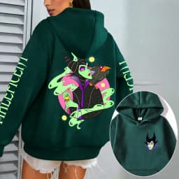 Villains Maleficent Men Hoodie Cartoon Anime Women Pullover Tops 2026 New Casual Autumn Winter Couple Oversized Sweatshirts