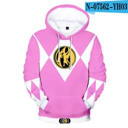 Hot Sales Autumn Winter Sweatshirts Mighty Morphin 3D Digital Printing Hoodies Men Kids Fashion Streetwear Hoodie Casual Jacket