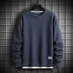 2027 Solid Color Sweatshirt Men Harajuku Hoodies O Neck long Sleeve Casual Sweatshirt Mens Pullover Tops Streetwear Man Hoodies