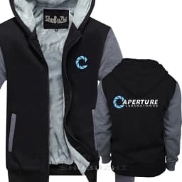 Portal warm coat Aperture Laboratories MEN'S The Cake Is A Lie Half Life men winter autumn fashion male thick hoodie sbz5374