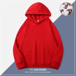 Custom Embroidery Logo Hooded Sweater Men's Loose Size Autumn Cotton Sweatshirt High Quality Tops Male Hip Hop Pullover