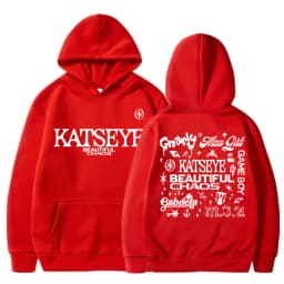 Kpop Katseye Beautiful Chaos Album Tour Hoodies Fashion Retro Harajuku Men Women Sportwear Fleece Oversized Tracksuit Streetwear