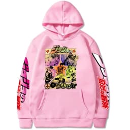 2021 Harajuku JOJO's Bizarre Adventure Unisex Hoodies Japanese Anime JOJO Printed Men's Hoodie Streetwear Casual Sweatshirts