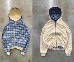 Harajuku Y2K Men's Hoodie Tracksuit Autumn Winter Two-Way Wear Plaid Zip Up Sweatshirt Casual Streetwear Retro Fashion New Style