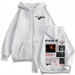 Rapper Paulo Londra Homerun Album Merch Hoodie Harajuku Hip Hop Pop Music Zip Up Sweatshirt Men Women Vintage Fashion Pullovers