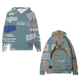 My Neighbor Totoro Hooded Sweater Sweatshirt Men's Women's Casual Hooded Pullover Harajuku Streetwear YK2 Tops