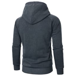 Spring Autumn Men's Fashion Side Hidden Zipper Hoodies Solid Hooded Casual Sweatshirts Male Slim Fit Sports Hoody Hoodie Outwear
