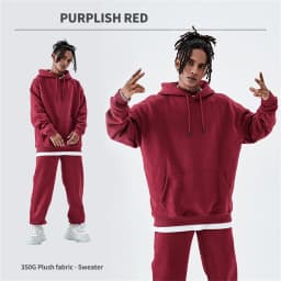 ZODF Casual Winter Men 350gsm Fleece Hoodies Unisex Women Loose Warm Solid Hooded Sweatshirts Pullovers 18 Colors HY0728