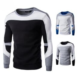 2025 Men's Sweatshirt Casual Fashion Hoodies Men Slim Fit Pullover Male Long Sleeve Streetwear Patchwork Quality Sweatshirts Men