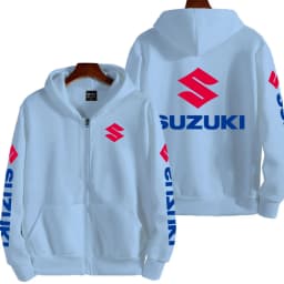 Suzuki Logo Motorcycle Racing Team Men Zipper Hoodie 2026 New Fashion Women Sweatshirt Spring Autumn Sports Couple Jackets Coat