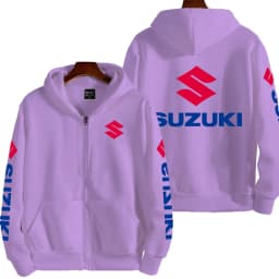 Suzuki Logo Motorcycle Racing Team Men Zipper Hoodie 2026 New Fashion Women Sweatshirt Spring Autumn Sports Couple Jackets Coat