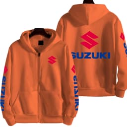 Suzuki Logo Motorcycle Racing Team Men Zipper Hoodie 2026 New Fashion Women Sweatshirt Spring Autumn Sports Couple Jackets Coat