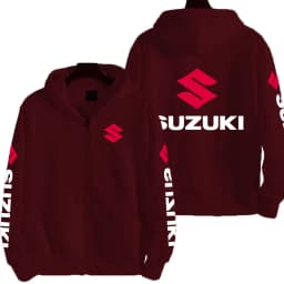 Suzuki Logo Motorcycle Racing Team Men Zipper Hoodie 2026 New Fashion Women Sweatshirt Spring Autumn Sports Couple Jackets Coat