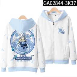 Anime Rimuru Tempest Hooded Hoodies Men Women Long Sleeve Sweatshirt Streetwear Clothes Cosplay Costume
