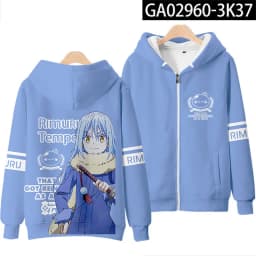 Anime Rimuru Tempest Hooded Hoodies Men Women Long Sleeve Sweatshirt Streetwear Clothes Cosplay Costume
