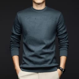 Top Grade Wool+Mulberry Silk New Brand Casual Fashion Street Crewneck Pullover Velvet Hoodies Sweatshirts Men's Clothing
