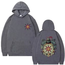 Game Dark Souls Church of The Sun Graphic Hoodie Men Women Fashion Gothic Rock Streetwear Men's Casual Vintage Oversized Hoodies