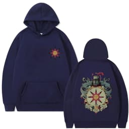 Game Dark Souls Church of The Sun Graphic Hoodie Men Women Fashion Gothic Rock Streetwear Men's Casual Vintage Oversized Hoodies