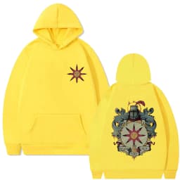 Game Dark Souls Church of The Sun Graphic Hoodie Men Women Fashion Gothic Rock Streetwear Men's Casual Vintage Oversized Hoodies