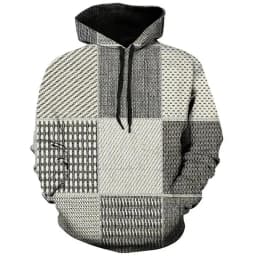 Retro Men's Clothing Hoodie 3D Printed Color Hoodie Long-sleeved Sweatshirt Men's Streetwear Unisex Casual Sweatshirt Tops
