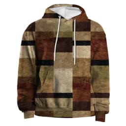 Retro Men's Clothing Hoodie 3D Printed Color Hoodie Long-sleeved Sweatshirt Men's Streetwear Unisex Casual Sweatshirt Tops