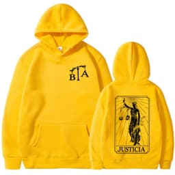 Justicia 2026 Brothers in Arms Double Sided Print Hoodies Men Women Clothing Fashion Sweatshirt Oversized Long Sleeve Pullovers