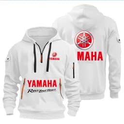 Spring Autumn men's Yamaha logo printed casual hoodie sportswear fleece warm jacket set shirt outdoor racing fan clothing 2026