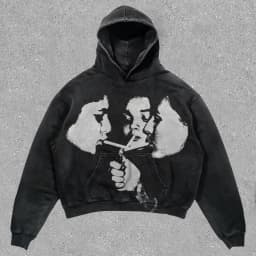 New Rock American Style Sweatshirts for Men Loose Hip Hop Y2k Clothes Korean Harajuku Fashion Simple Man Hoodies Novelty And In