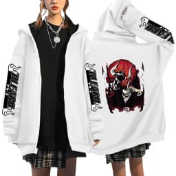 Japan Anime Bleach Kurosaki Ichigo Printed Hooded Men Women Zip Up Hoodies Casual Loose Sweatshirt Harajuku Unisex Zipper Jacket