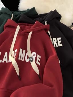 Heavyweight Fleece Hoodie Autumn Winter 2023 New American Trendy Brand Men's Long Sleeve Top Couple Outfit Casual Streetwear