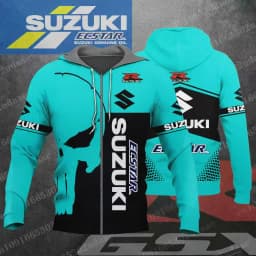 suzuki 2026 New Racing Men's and Women's Motorcycle Enthusiasts Sports and Leisure Zipper Hoodie