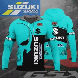 suzuki 2026 New Racing Men's and Women's Motorcycle Enthusiasts Sports and Leisure Zipper Hoodie