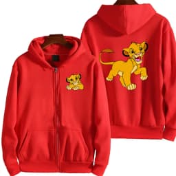 The Lion King Anime Women Zipper Hoodie Jacket Spring Autumn 2025 Fashion Men Sweatshirt Green Couple Oversized Clothes Coats