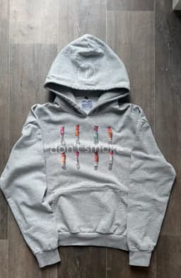 Mens Black Hoodie with Dont Smoke Print Cigarette Graphic Personality Expression Loose Fit Casual Streetwear for Daily Wear