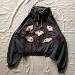 American Vintage Harajuku High Street Eye Embroidered Men Hoodie Women Sports Shirt Y2K Casual Top Streetwear Hoodie