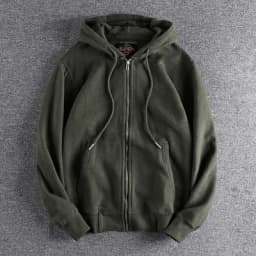 Autumn Winter New Cardigan Hoodies for Men's Fashion Long Sleeved Hooded Thickened Velvet Plus Heavyweight Casual Sweatshirts