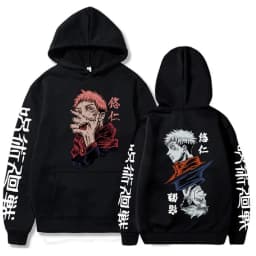 Hoody Anime Print Sweatshirts Jujutsu Kaisen Men's Hoodie Harajuku Autumn Winter Streetwear Clothes Yuji Itadori Hoodies