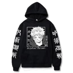 Hoody Anime Print Sweatshirts Jujutsu Kaisen Men's Hoodie Harajuku Autumn Winter Streetwear Clothes Yuji Itadori Hoodies