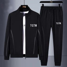 Men's Midlife Casual Sports Suit Two-Piece Set Spring Autumn New Style Long Sleeve Cotton Sweatshirt And Pants for Adults